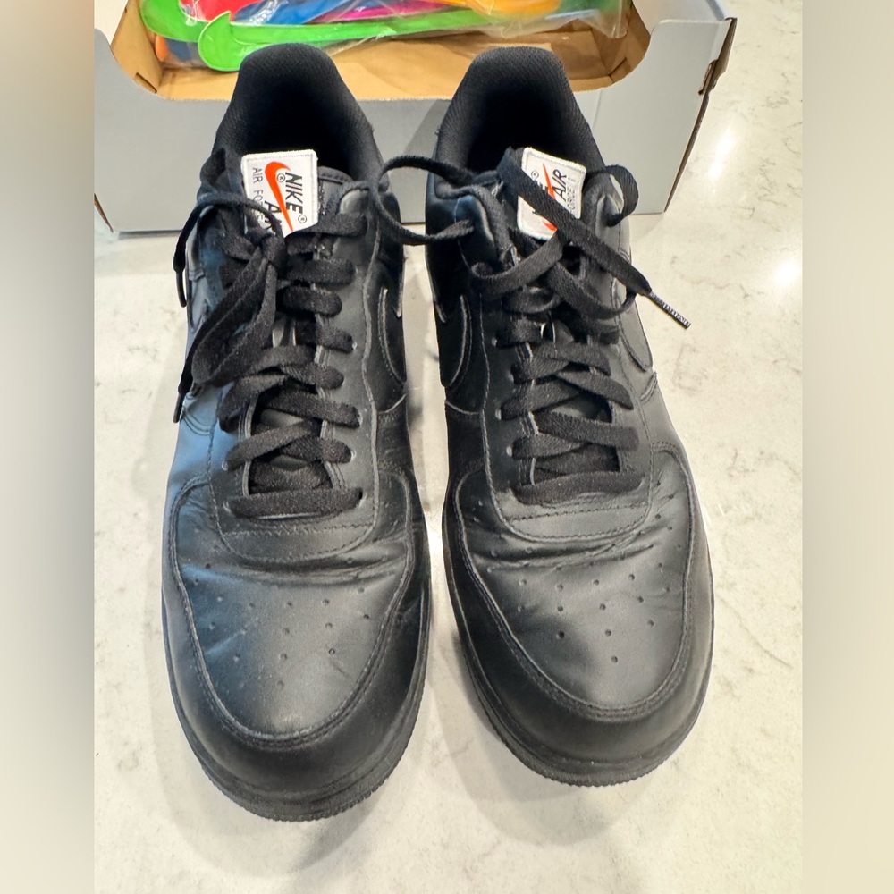 authentic Nike Air Force 1 black lightly worn